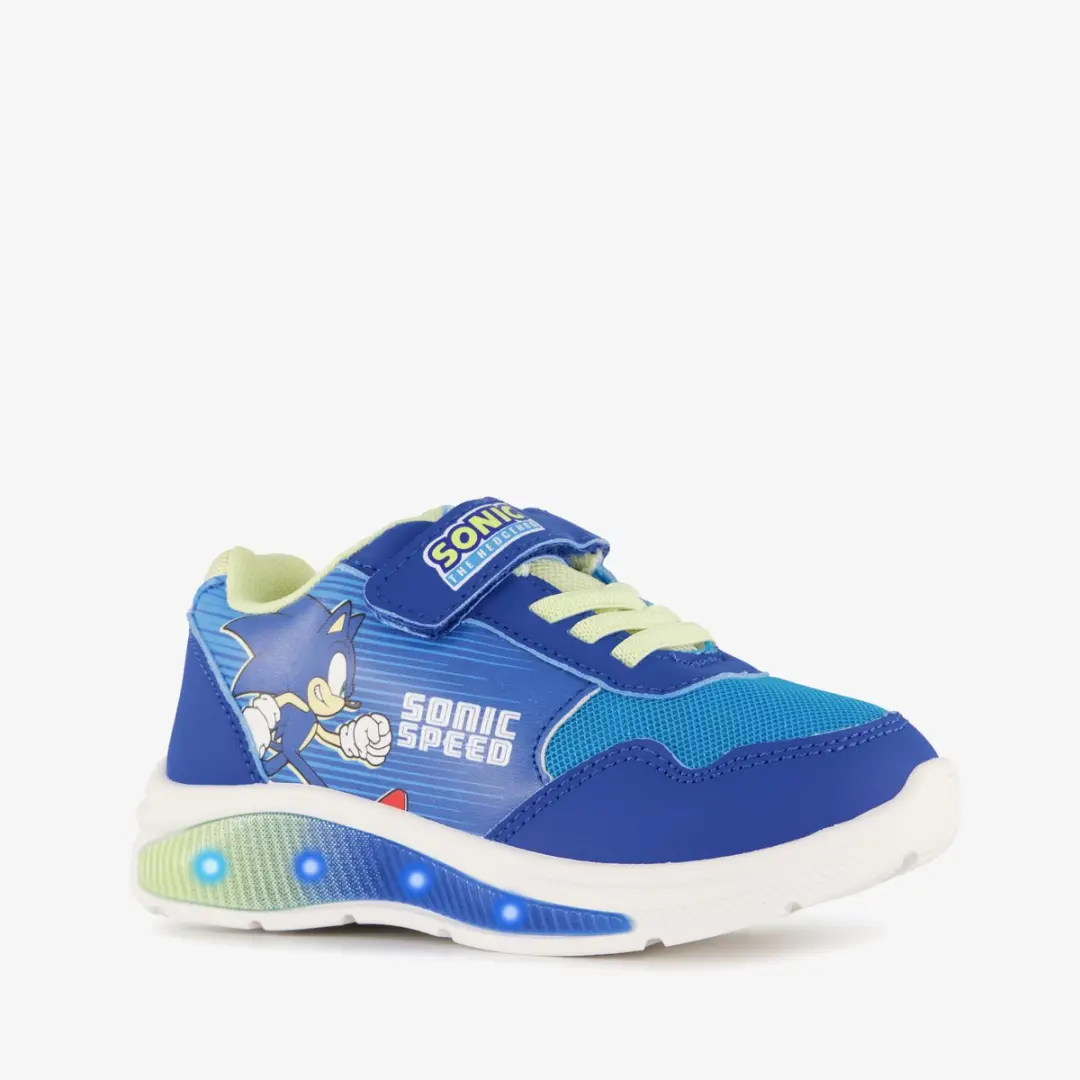 Sonic jongens sneakers met lichtjes blauw - Maat 31