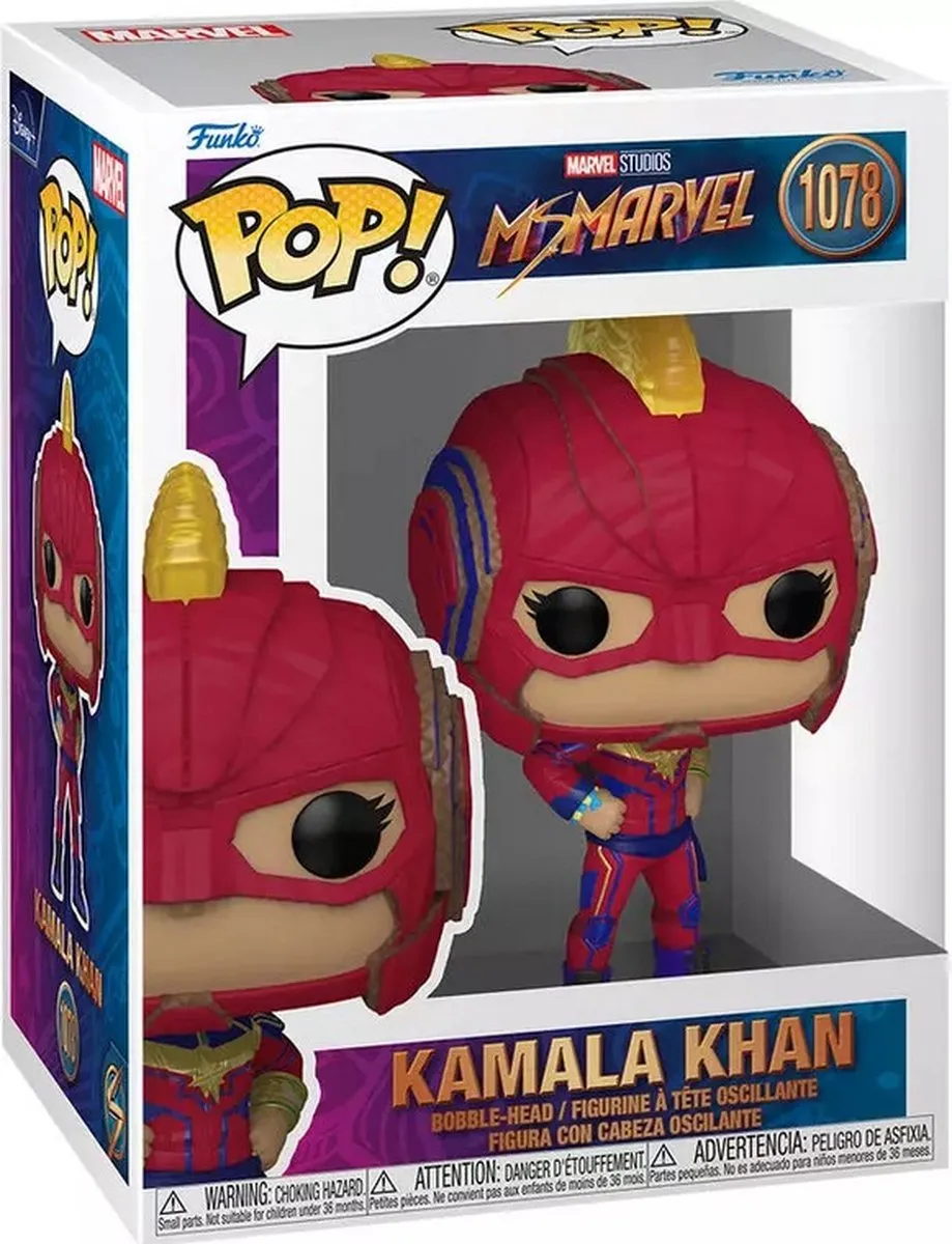 Marvel Funko POP! Miss Marvel Kamala Khan Verzamelfiguur 9cm - 59496