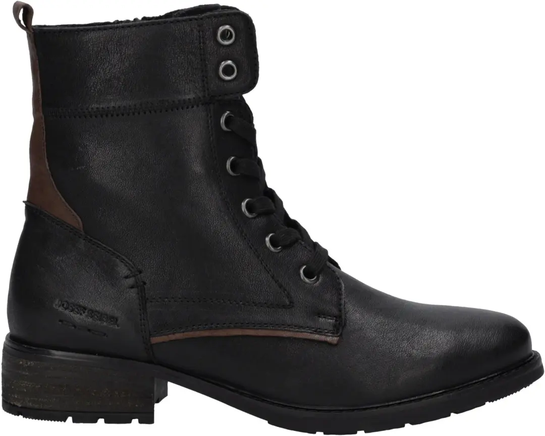 Josef Seibel Kate 07 Dames Veterboot - Zwart/Combi - Maat 40 - afbeelding 2 van 6