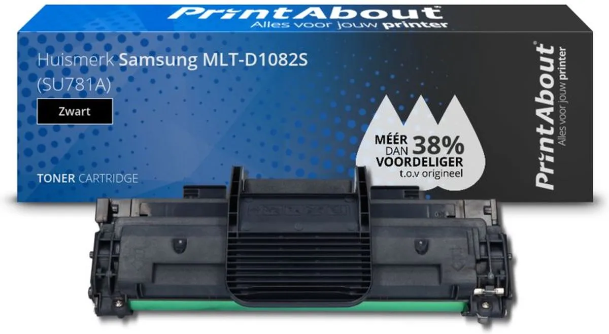 PrintAbout MLT-D1082S Toner Zwart - 3.500 pagina's - 2-pack
