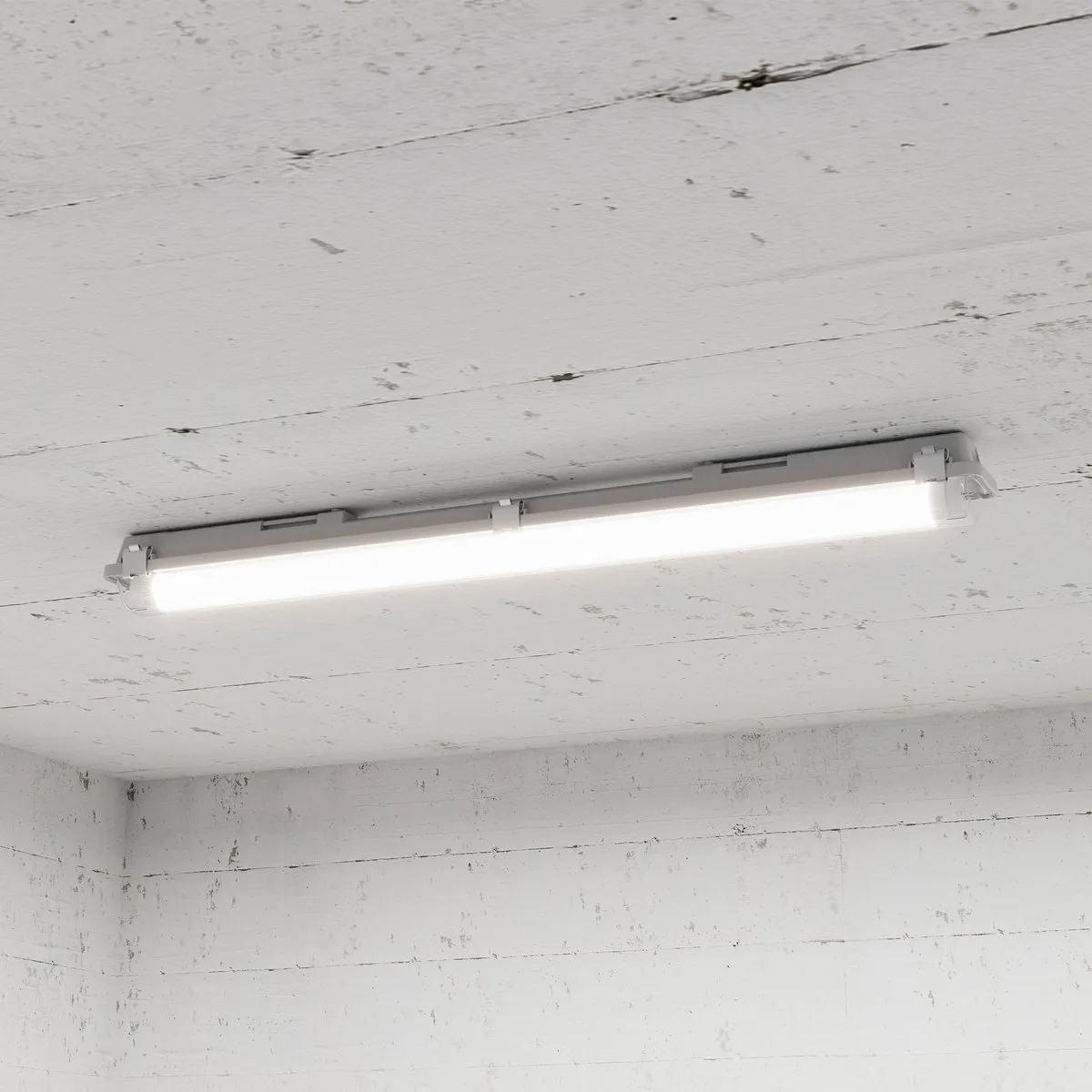 Ledvion LED TL Armatuur 60cm - IP65 - Koppelbaar - Grijs
