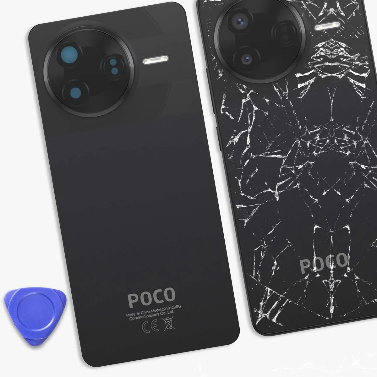 Xiaomi Poco F7 Pro Achterkant Batterijklep - Zwart