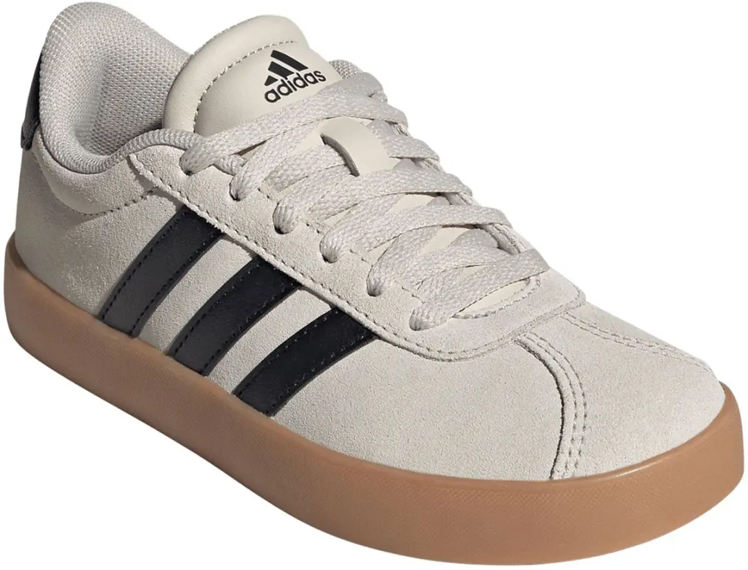Adidas VL Court 3.0 Sneakers Junior 30 - Lichtgrijs/Zwart - afbeelding 3 van 6
