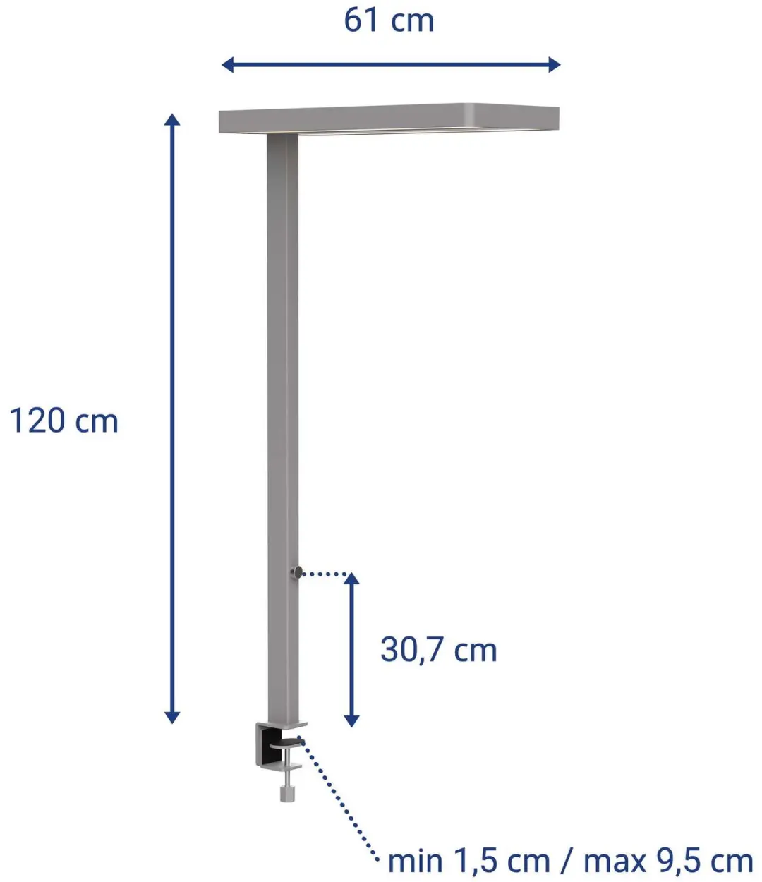 MAULjuvis Bureaulamp LED 34W - Zilver - Dimbaar - afbeelding 6 van 6