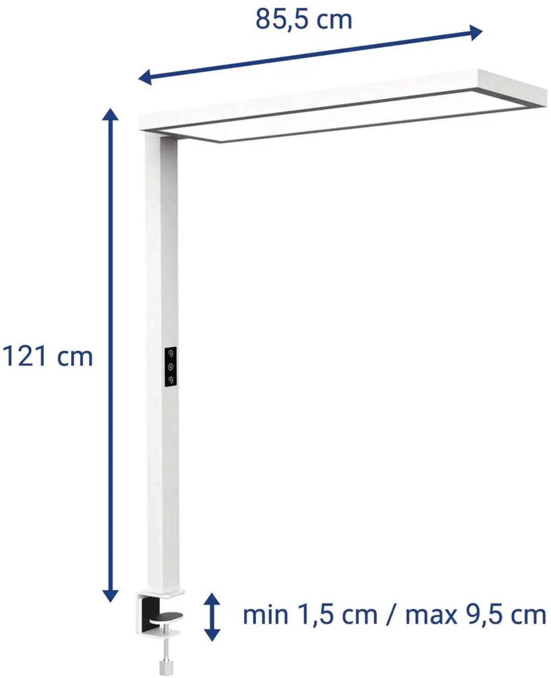 MAULsenja Bureaulamp LED 69W - Wit - Aluminium - Dimbaar - afbeelding 3 van 6