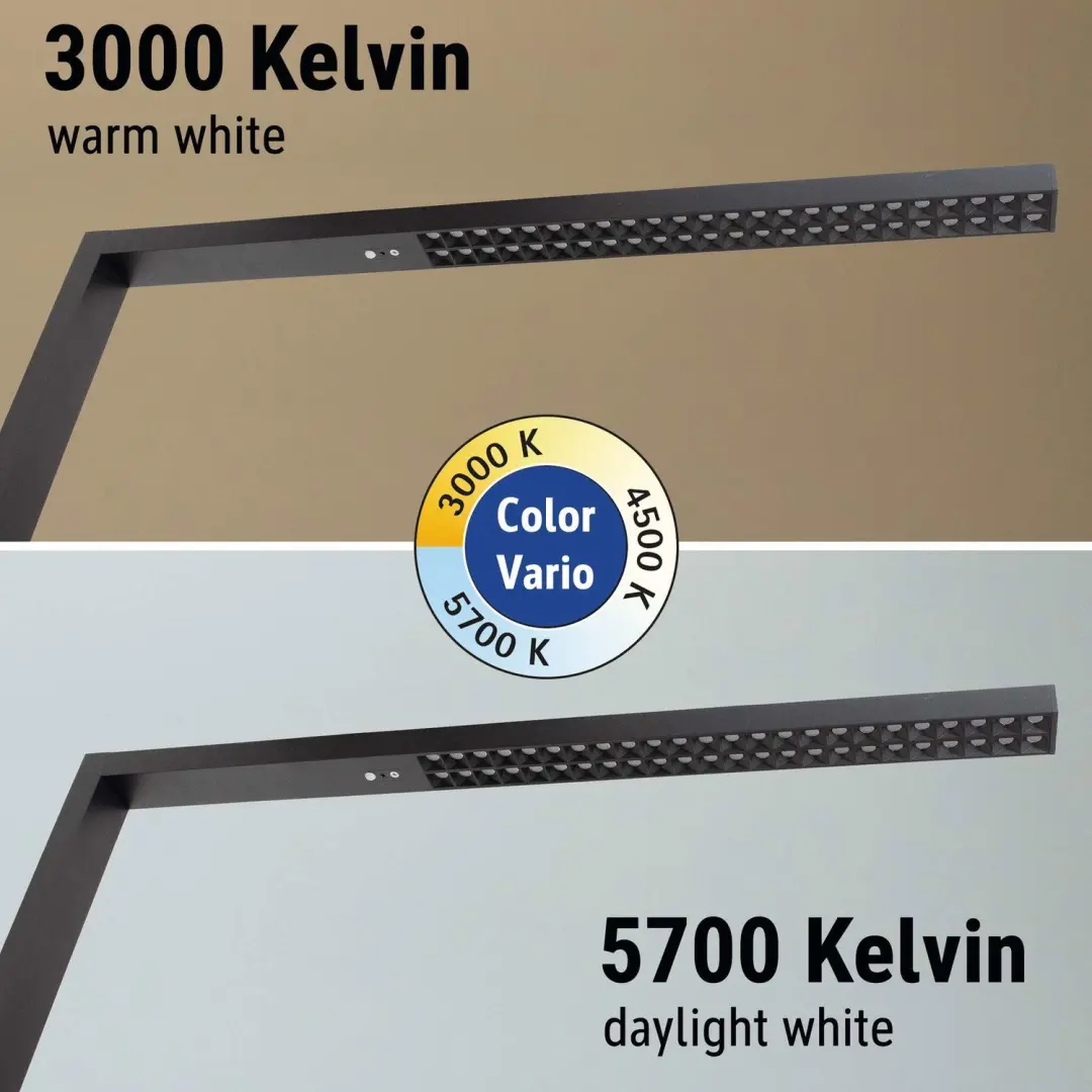 MAUL Sirius Bureaulamp LED 46W - Zwart - Dimbaar met bewegingssensor - afbeelding 4 van 6