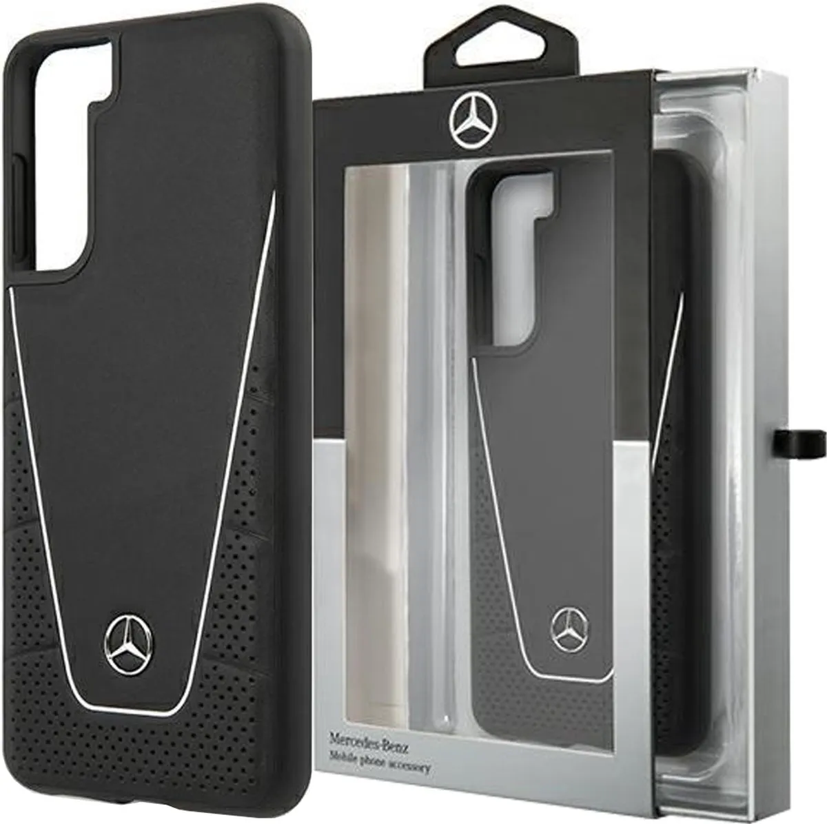 Mercedes-Benz Backcase Hoesje Samsung Galaxy S21 - Effen Zwart