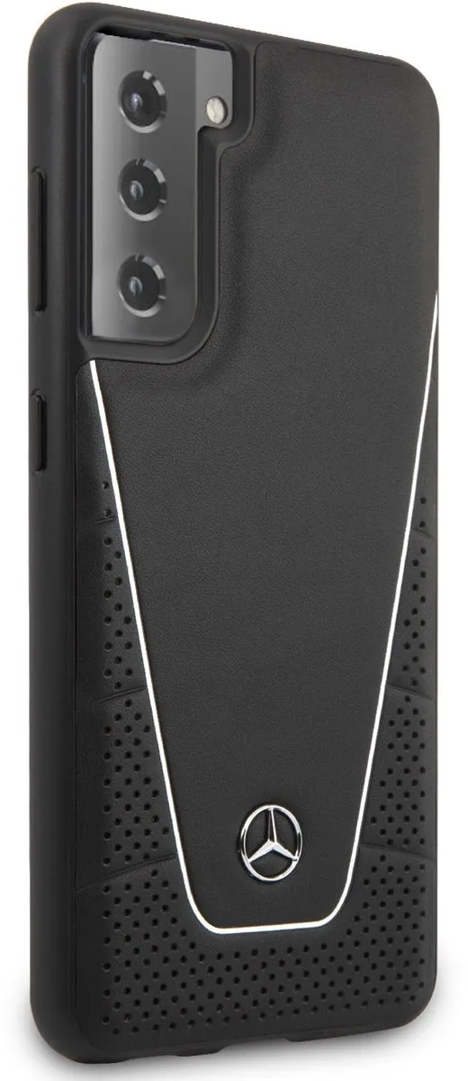 Mercedes-Benz Backcase Hoesje Samsung Galaxy S21 - Effen Zwart - afbeelding 6 van 6