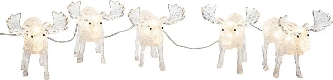 Konstsmide Kerstfiguur Elanden 5 Stuks - 13cm - Multicolor - afbeelding 6 van 6