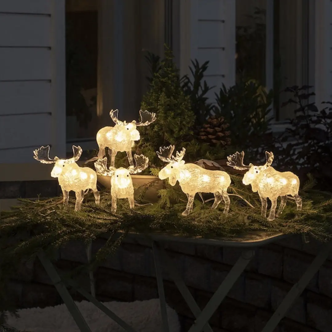 Konstsmide Kerstfiguur Elanden 5 Stuks