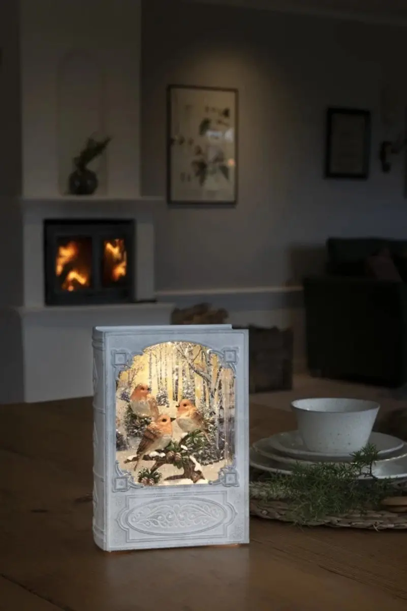 Konstsmide Sneeuwlantaarn Boek Vogel 19.3cm - Multicolor - afbeelding 5 van 5