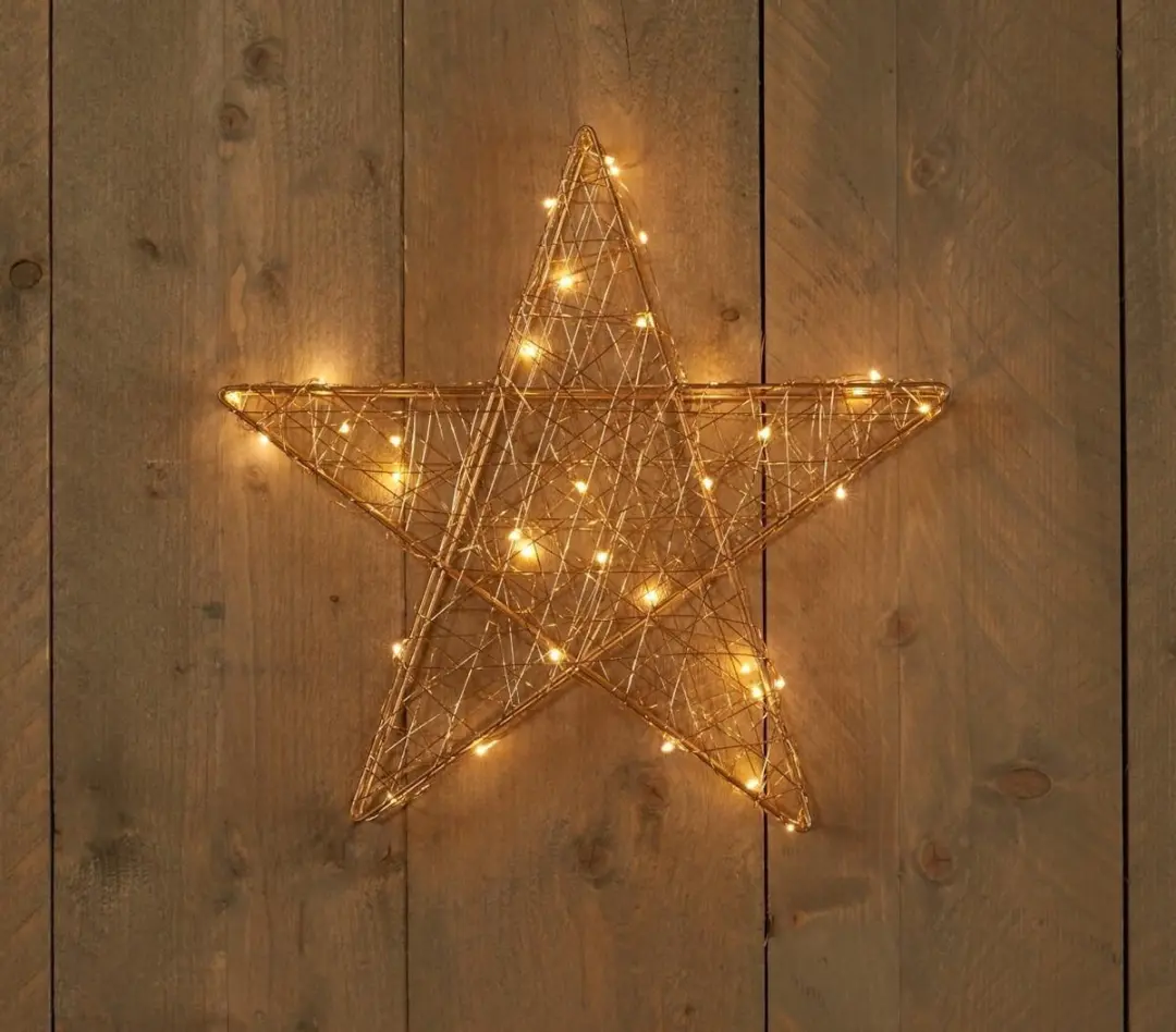 Anna's Collection Kerstverlichting Ster Goud