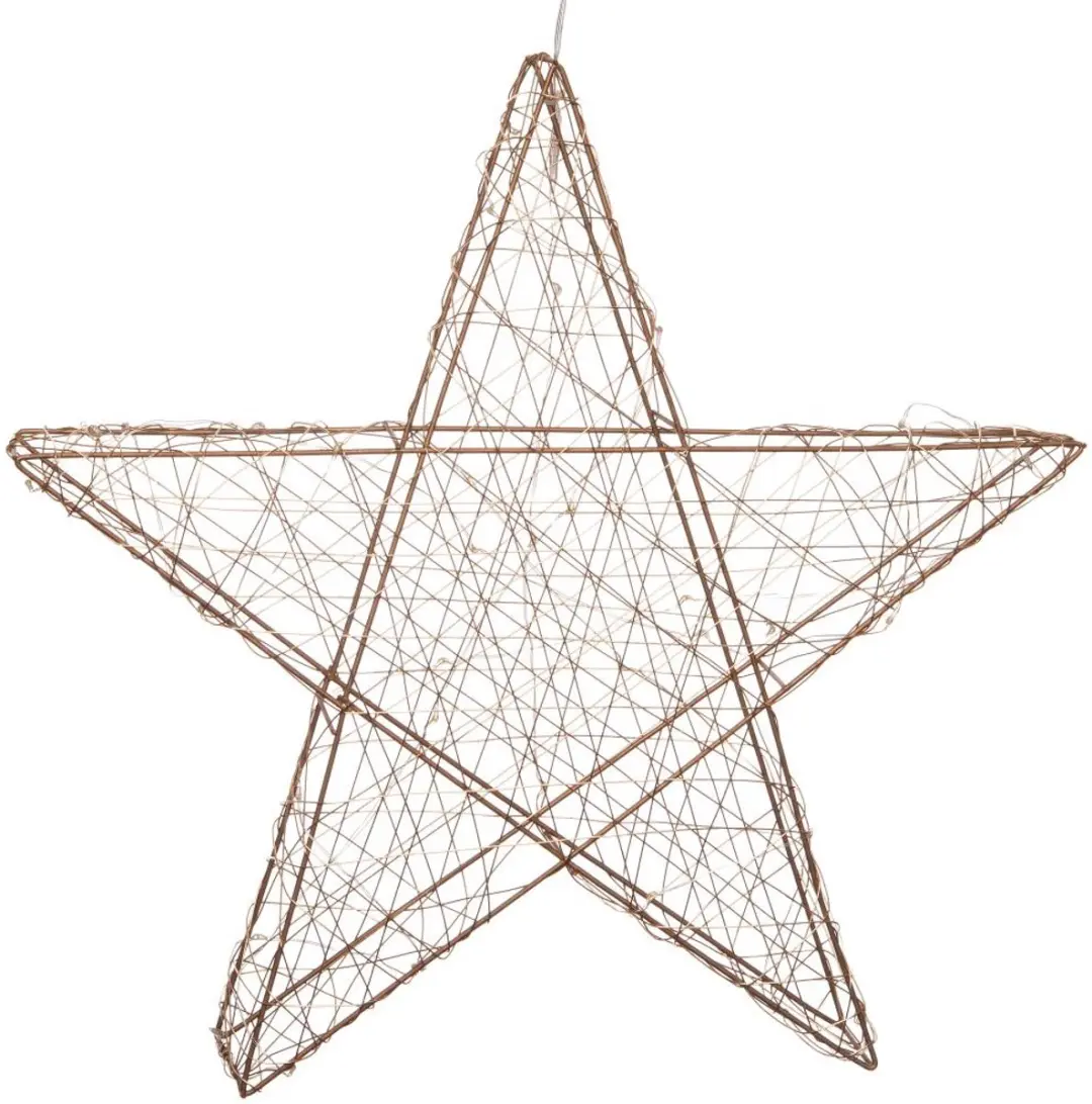 Anna's Collection Kerstverlichting Ster Goud - 35 LED Warm Wit - afbeelding 3 van 3