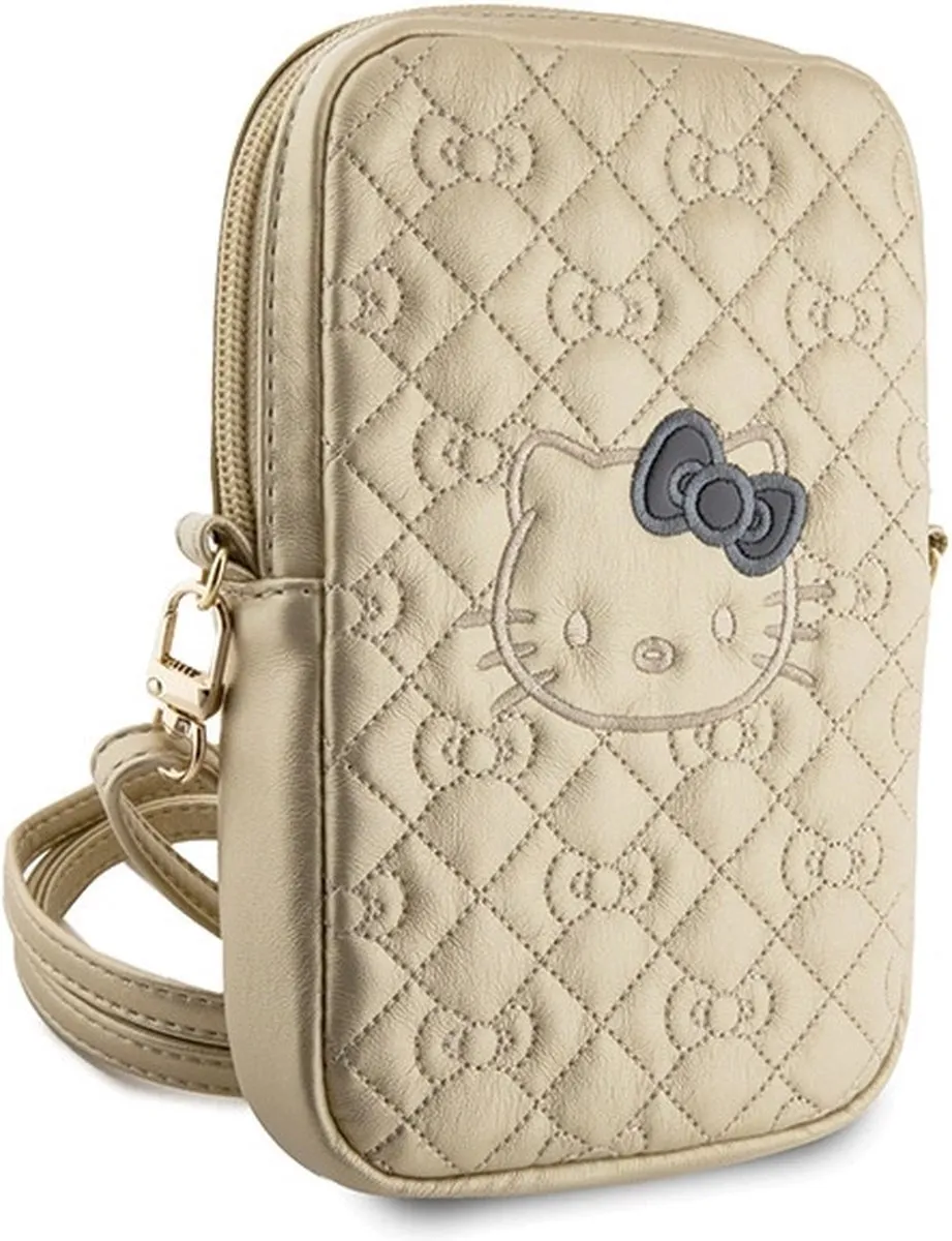 Hello Kitty Quilted Hoesje Goud - 7 Inch - afbeelding 6 van 6