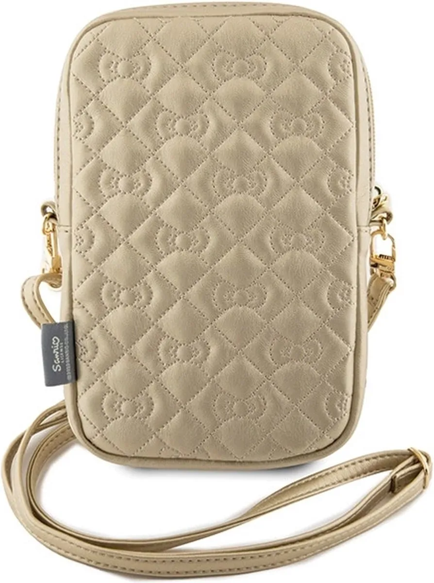 Hello Kitty Quilted Hoesje Goud - 7 Inch - afbeelding 5 van 6