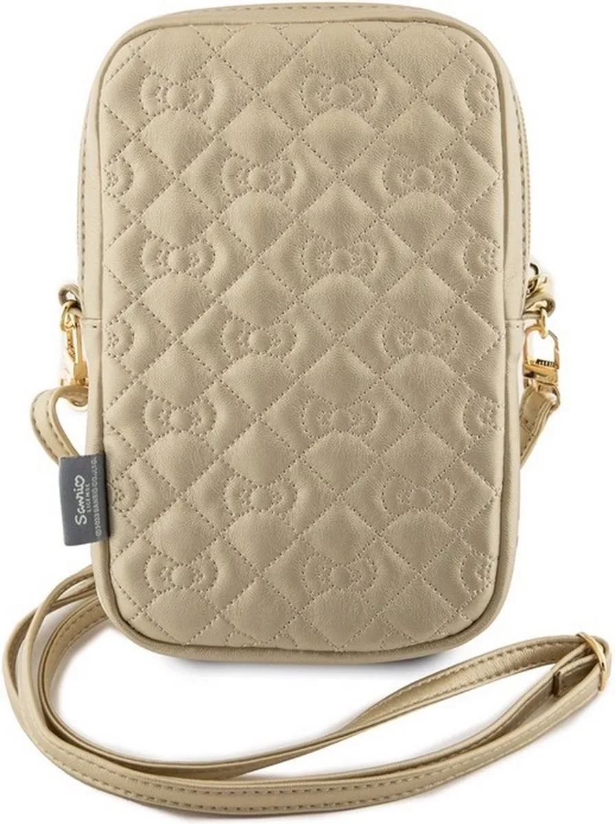 Hello Kitty Quilted Hoesje Goud - 7 Inch - afbeelding 2 van 6