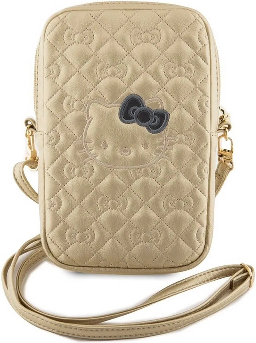 Hello Kitty Quilted Hoesje Goud - 7 Inch - afbeelding 4 van 6