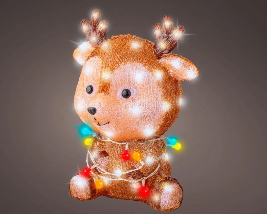 Lumineo Led Rendier Acryl - Multicolor - afbeelding 3 van 3