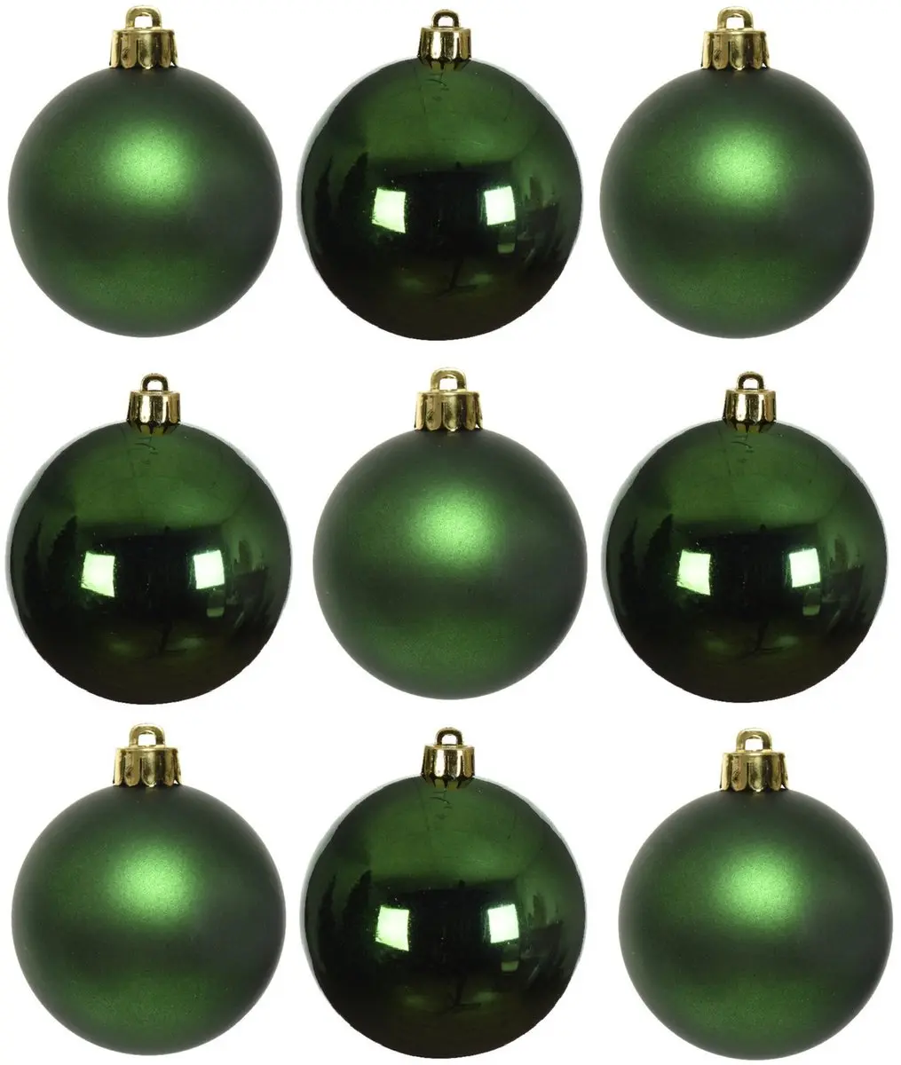 Decoris Kerstballen Donkergroen D4cm