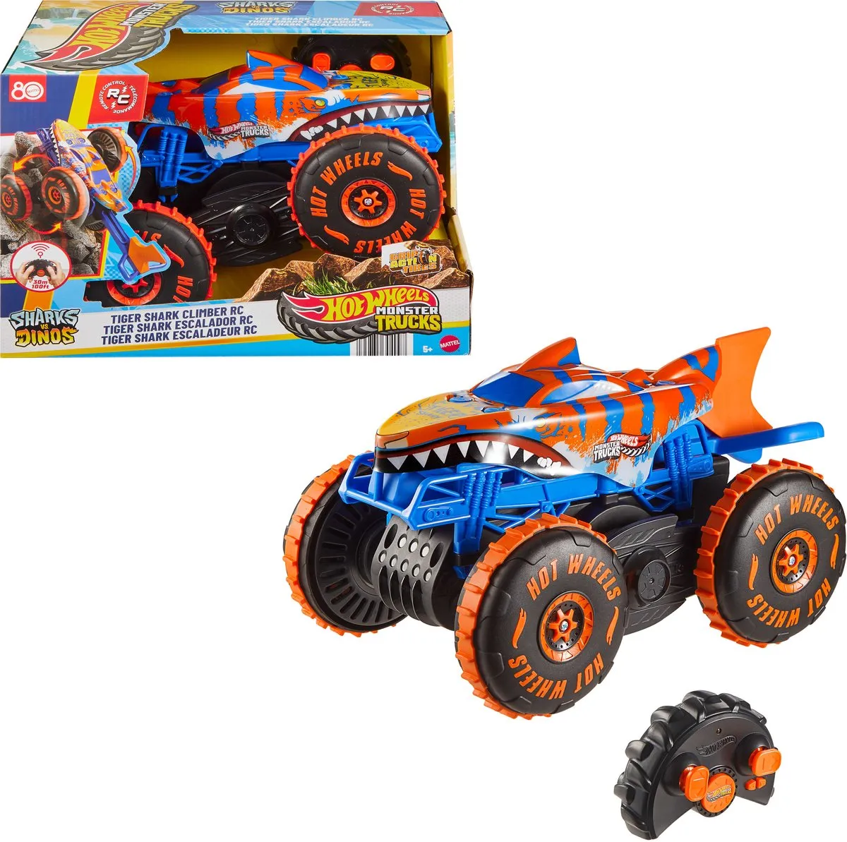 Hot Wheels Monstertrucks JFR39 Tigerhaaiklimmer RC Voertuig