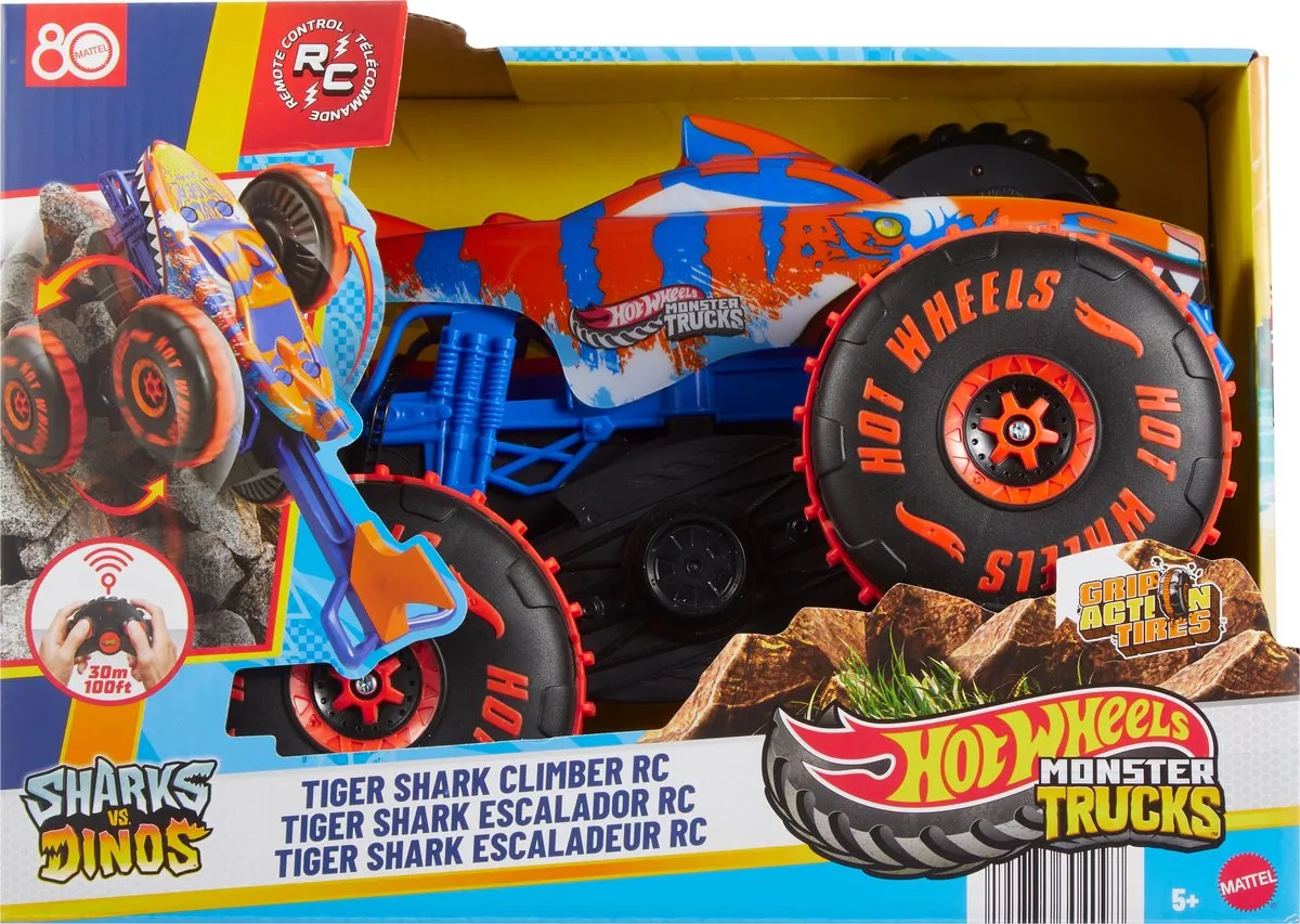Hot Wheels Monstertrucks JFR39 Tigerhaaiklimmer RC Voertuig