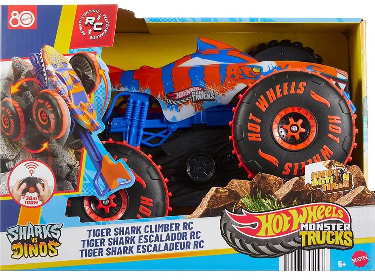 Hot Wheels Monstertrucks JFR39 Tigerhaaiklimmer RC Voertuig