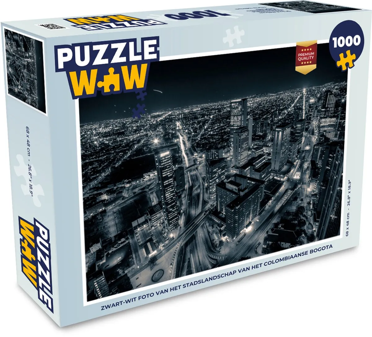 PuzzleWow Bogota Stadslandschap Legpuzzel 1000 Stuks