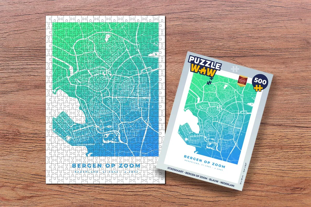 PuzzleWow Bergen op Zoom Legpuzzel 500 Stuks - Multicolor