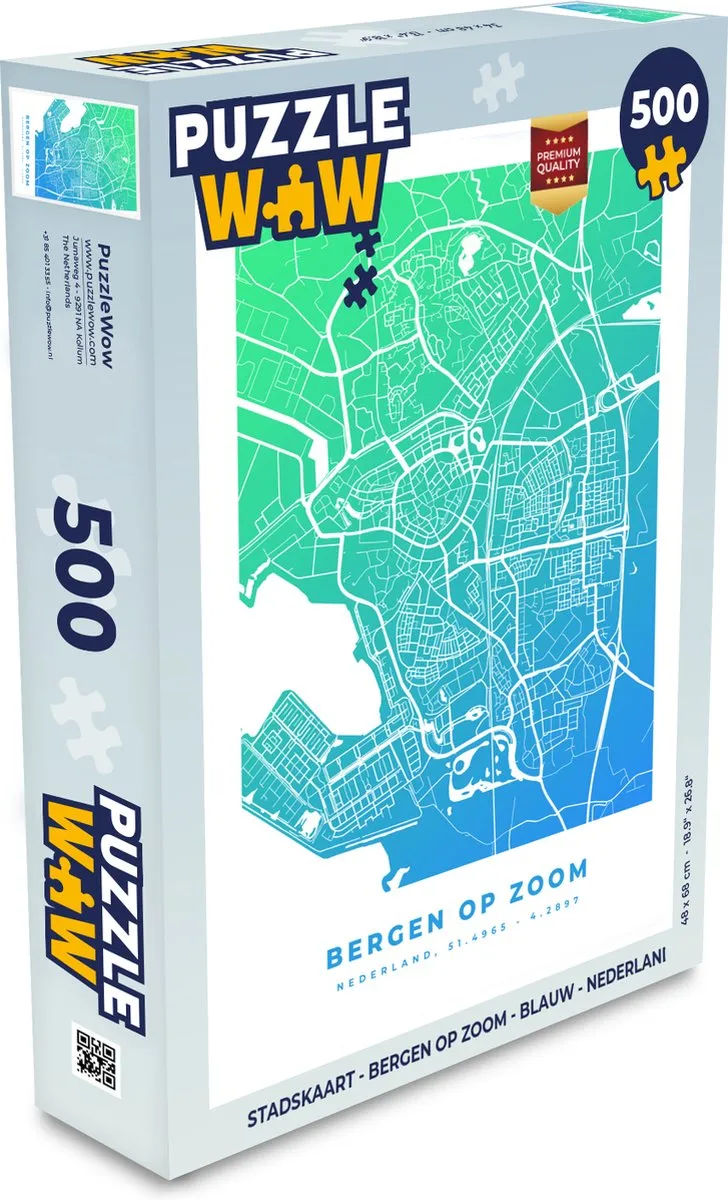 PuzzleWow Bergen op Zoom Legpuzzel 500 Stuks