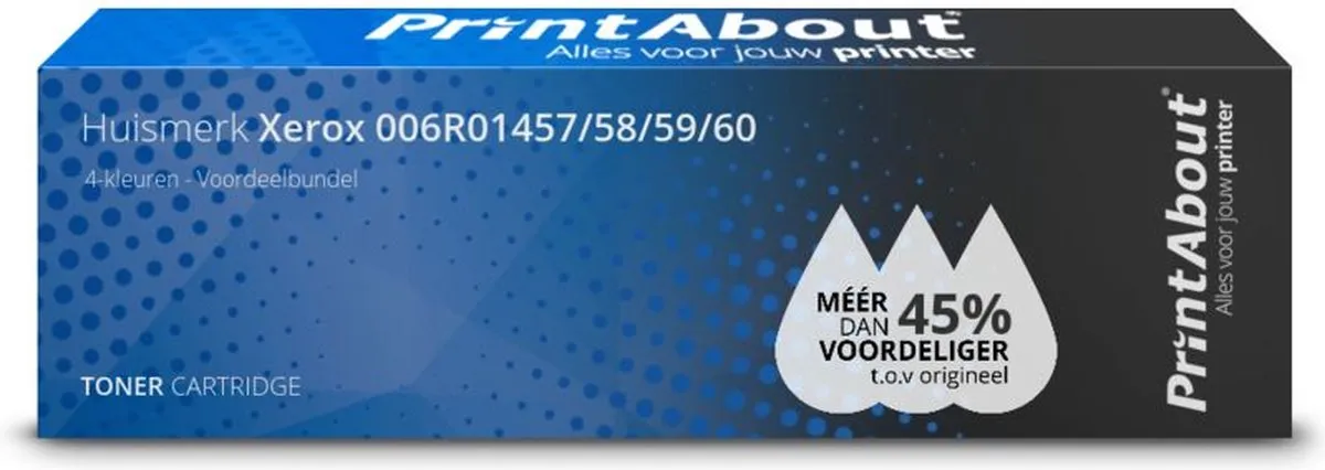 PrintAbout Toner 006R01457/58/59/60 4-kleuren Xerox - 73.500 pagina's