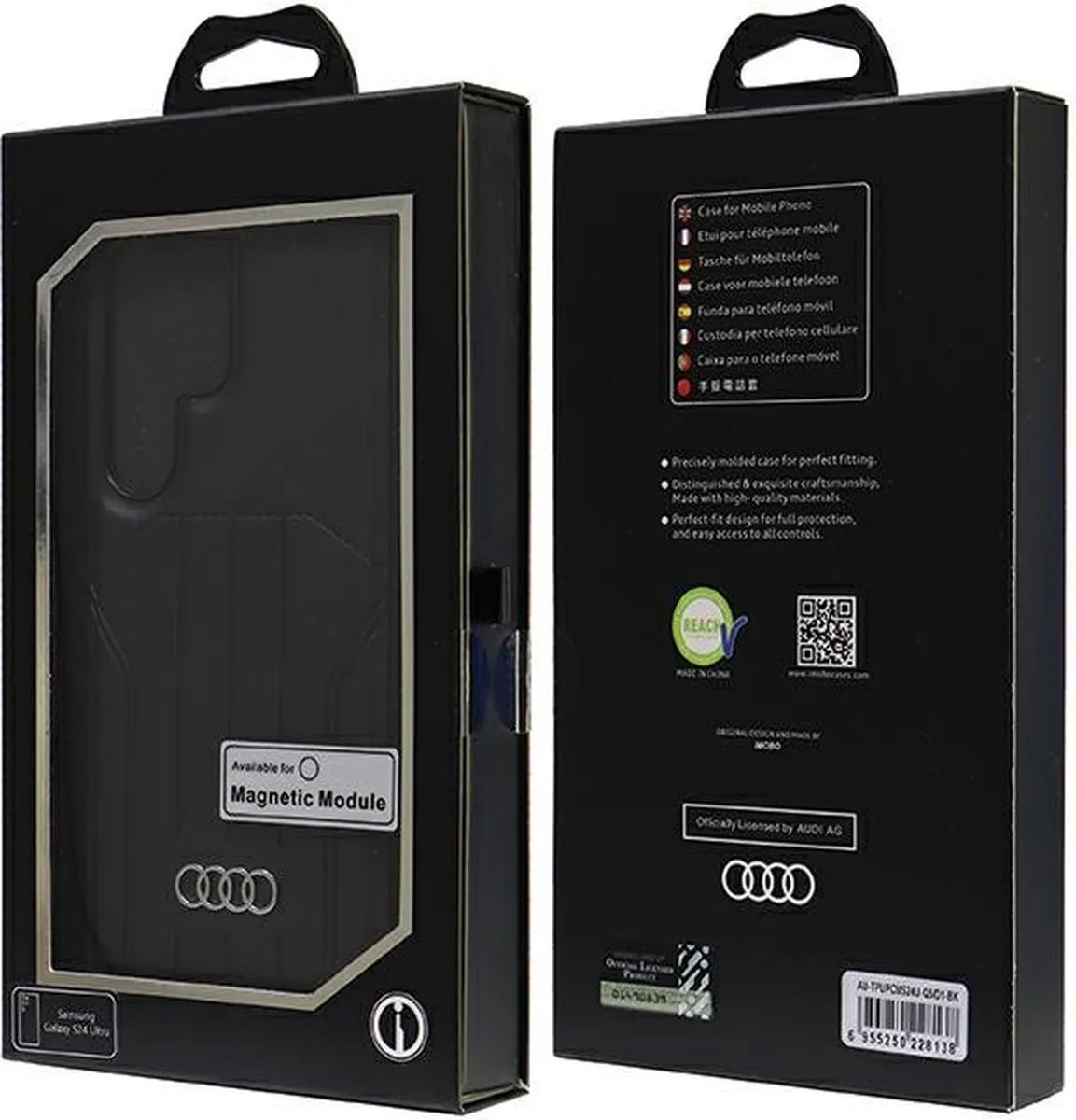 Audi Kunstleer MagSafe S24 Ultra S928 Koffer - Zwart - afbeelding 4 van 6