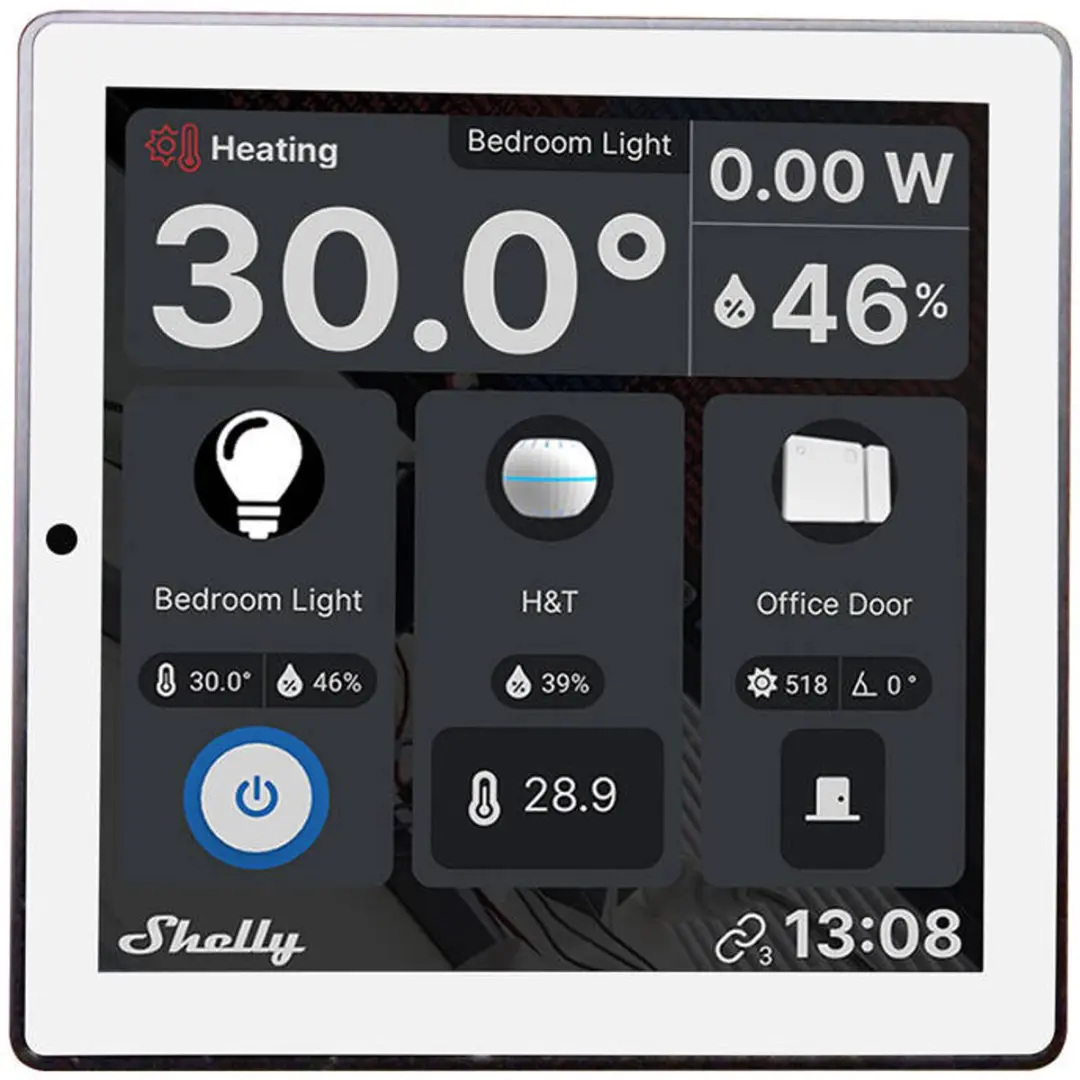 Shelly Bedieningspaneel Wanddisplay Kit 3800235264898 - Zwart - afbeelding 2 van 4