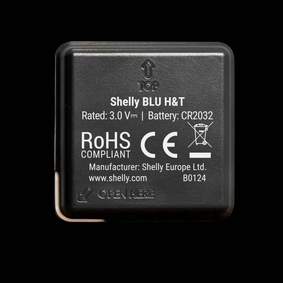 Shelly BLU H&T SBHT-003C-B - Weerstation - Zwart - afbeelding 5 van 6