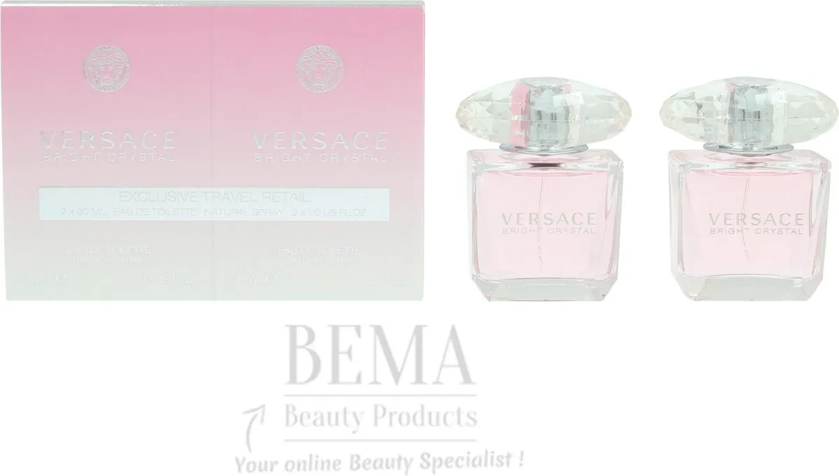 Versace Bright Crystal Eau de Toilette 60ml (2x30ml)