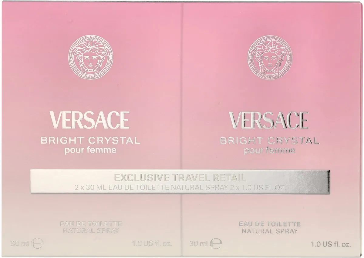 Versace Bright Crystal Eau de Toilette 60ml (2x30ml)