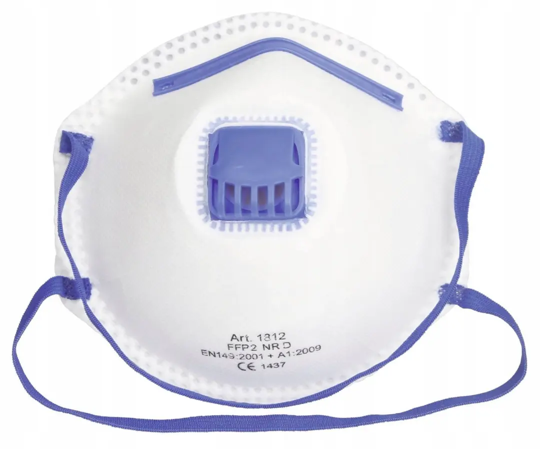 FFP2 NR D stofmasker met ventiel, 10 stuks
