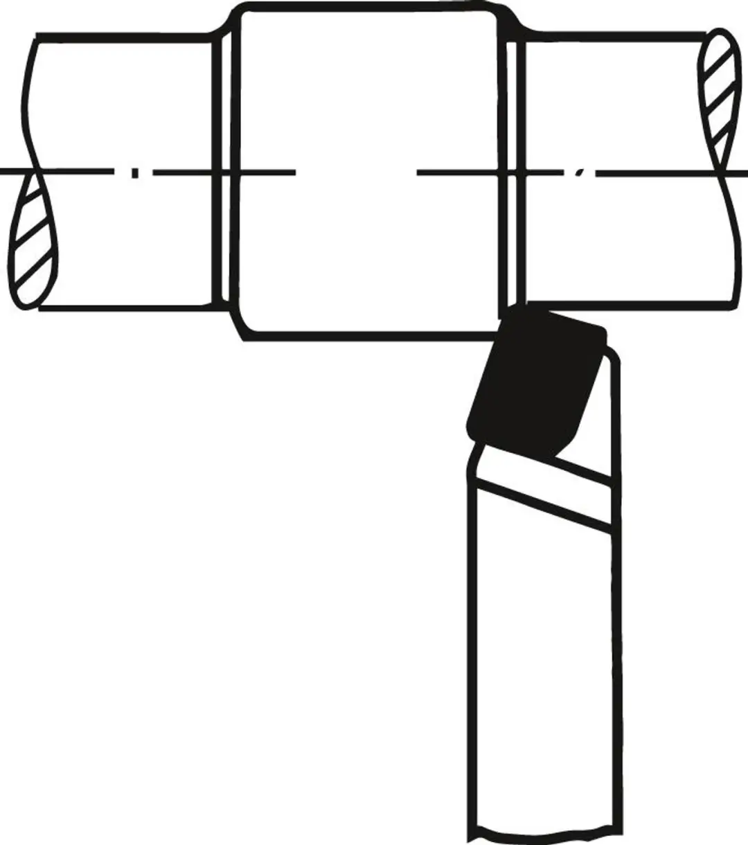 Neutral Draaibeitel HM DIN4971 Rechts 12x12x100mm