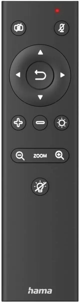 Hama C-850 Pro Webcam 4K - Ringlamp & Afstandsbediening - Zwart - afbeelding 5 van 6