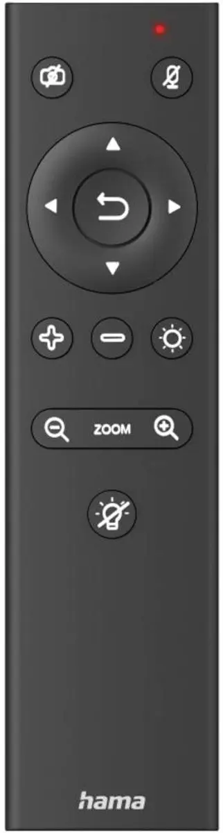 Hama C-850 Pro Webcam 4K - Ringlamp & Afstandsbediening - Zwart - afbeelding 4 van 6
