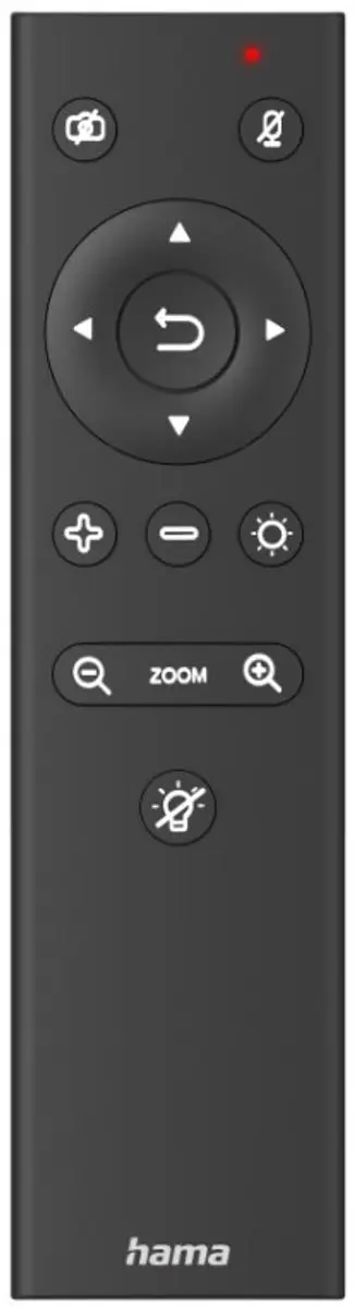 Hama C-850 Pro Webcam 4K - Ringlamp & Afstandsbediening - Zwart - afbeelding 3 van 6