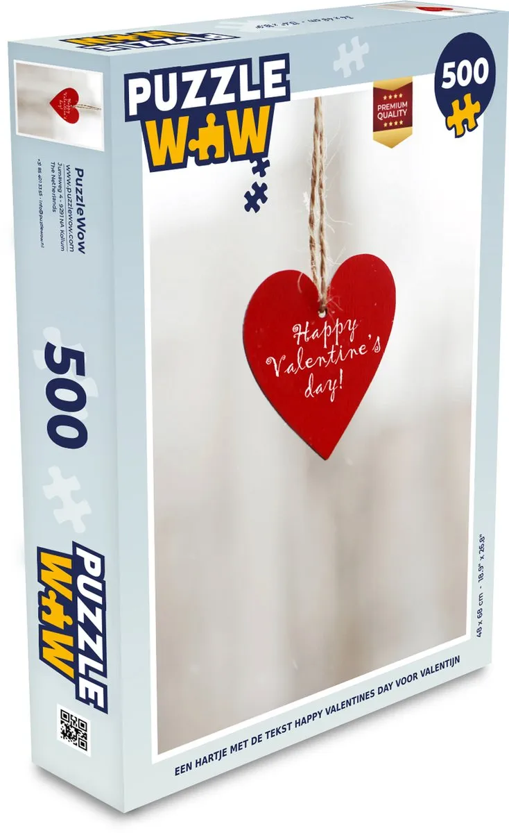 PuzzleWow Legpuzzel Happy Valentine's Day 500 Stuks