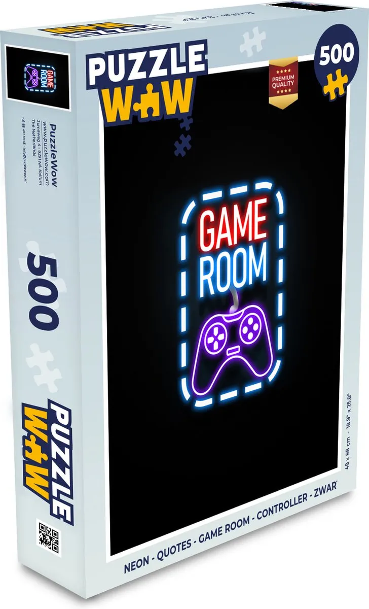PuzzleWow Neon Quotes Legpuzzel 500 Stuks
