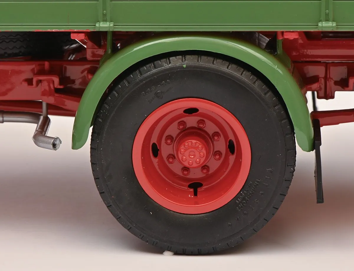 Mercedes-Benz L3500 1:18 Schuco - Grijs/Groen/Rood