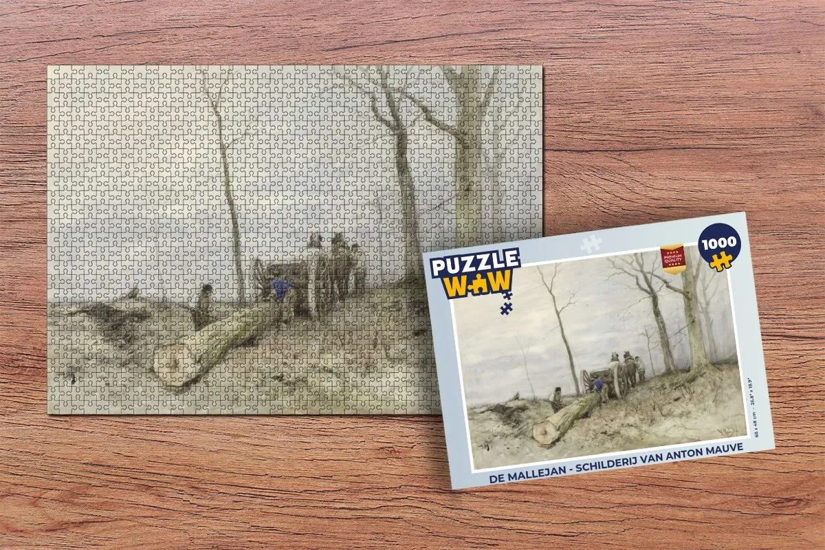 PuzzleWow De Mallejan Legpuzzel 1000 Stuks - Anton Mauve - Multicolor