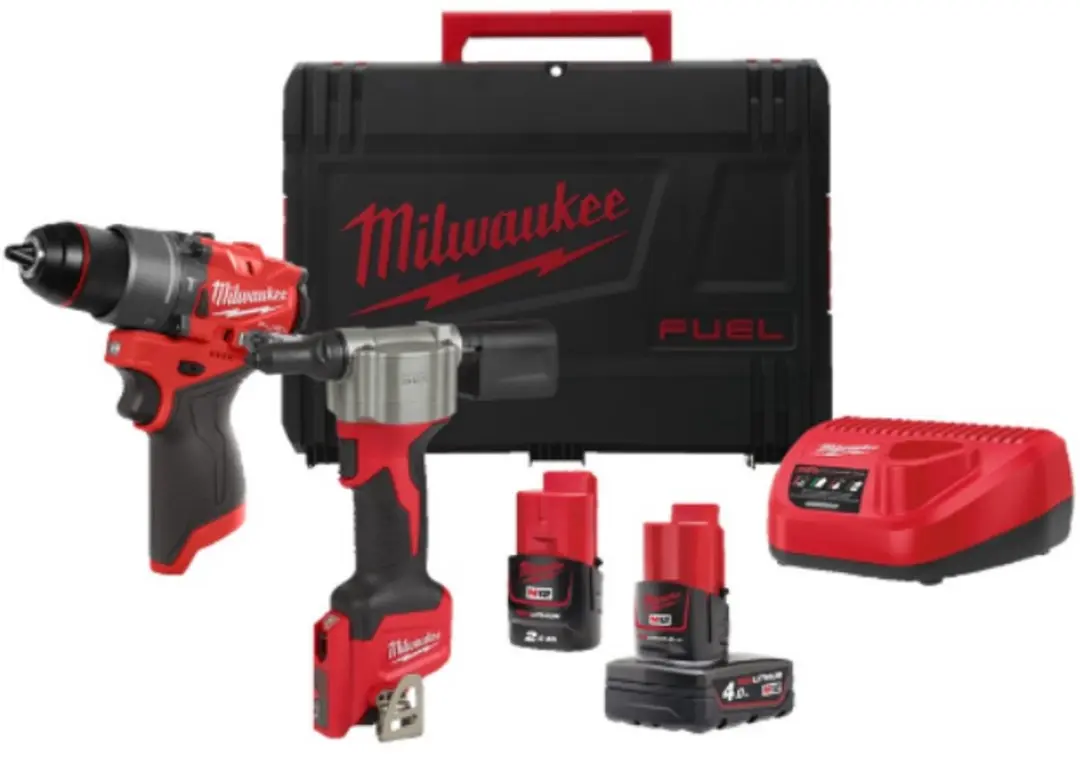 Milwaukee M12 FPP2D2-422X Powerpack Accu Combiset 12V - 2x 2.0Ah/4.0Ah - afbeelding 3 van 3