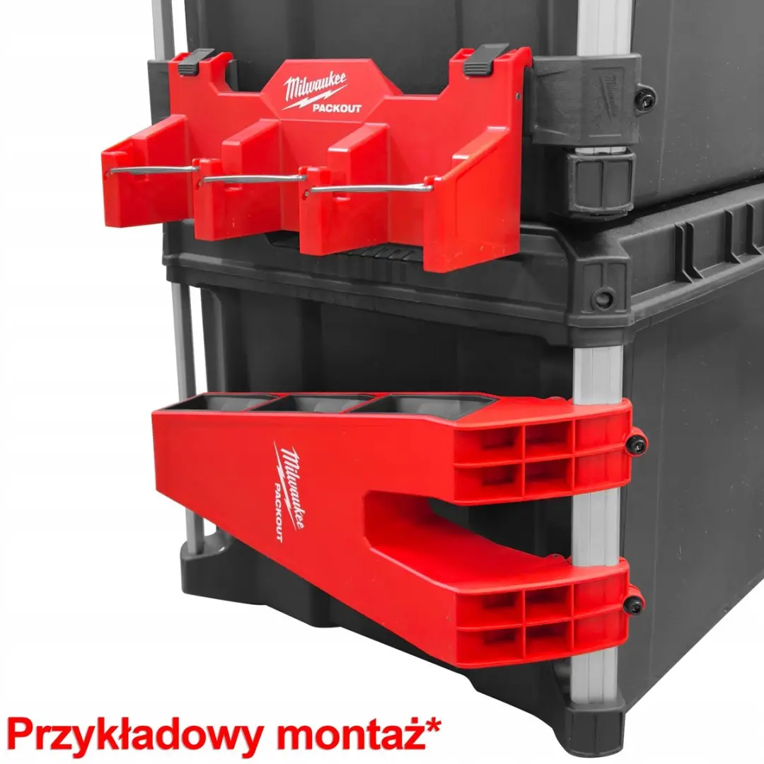 Milwaukee Packout Zijhouder Lange Gereedschappen 4932498649 - Rood/Zwart - afbeelding 2 van 2