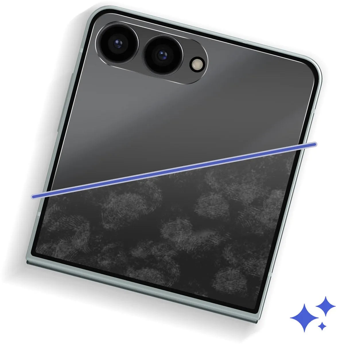 Samsung Galaxy Z Flip 7 Schermbeschermer Anti-reflecterend - 2 Stuks - afbeelding 6 van 6
