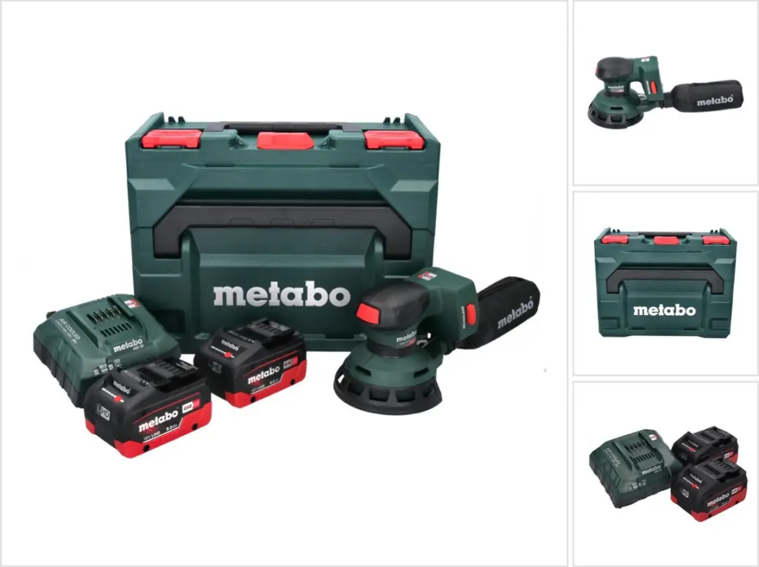 Metabo SXA 18 LTX 125 BL accu excenterschuurmachine 18 V 125 mm borstelloos + 2x