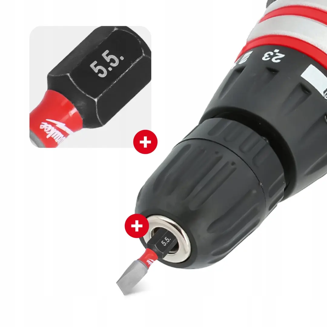 Milwaukee SHOCKWAVE SL5,5 Bit Udarowy 25mm (3 stuks)