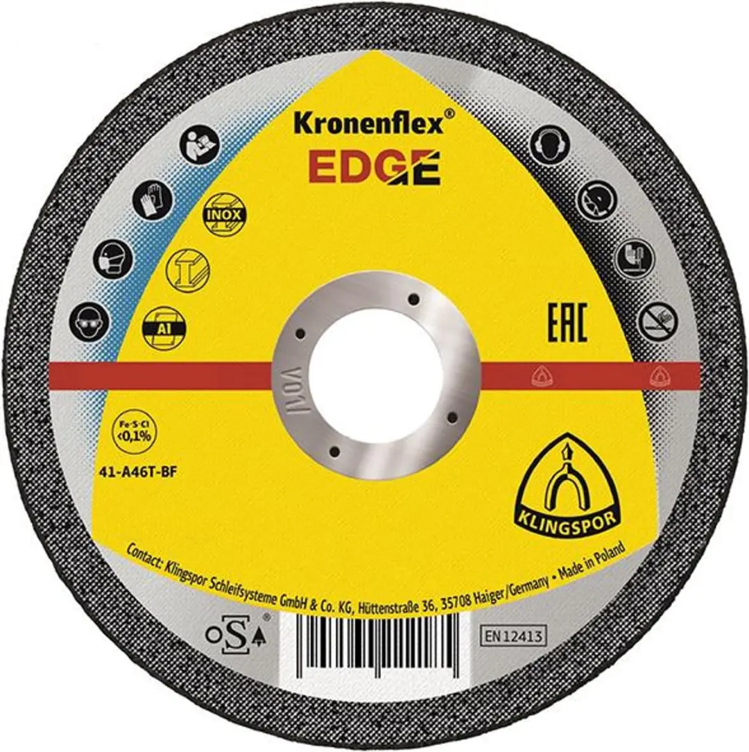 Klingspor EDGE Special Doorslijpschijf 115mm x 1,2mm